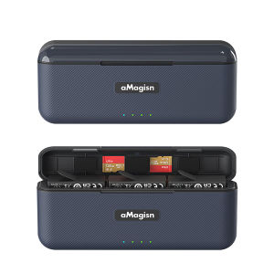 20240125 AMagisn แบตเตอรี่พกพาได้กล่องชาร์จเร็วกล้องเพื่อการกีฬาอุปกรณ์เสริมสำหรับ Insta360 Ace/Ace Pro
