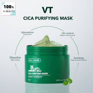 VT CICA PURIFYING MASK 120mlPore-RefiningGentle ExfoliatingSoothing PurifyingNon-IrritatingKorean SkincareKorean Makeup