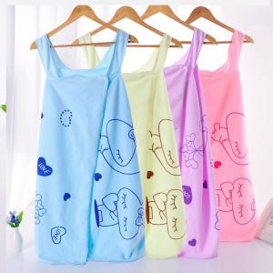 Khăn Tắm Kiêm Áo choàng 2 Dây Quyến Rũ 2in1 Đa Năng Vừa Làm Khăn Tắm Vừa Làm Áo Đi Biển Tiện Lợi