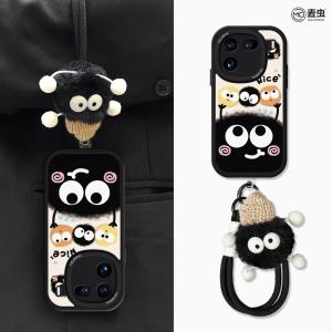 Silicone Phone Case for Iqoo13 Iqoo11s Full Cover Anti-fall Cute Coal Ball Design Compatible with Vivo Iqoo Series Eco-friendly