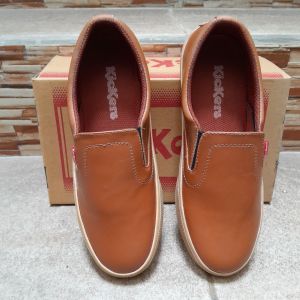 Sepatu Casual Pria Sepatu Slip On Sol karet Sepatu ketja/Santai