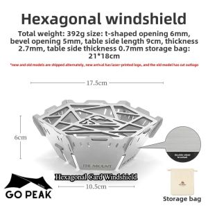 Mountainhiker | Bếp Gấp Gọn GOPEAK Black Spider Bằng Hợp Kim Nhôm Dùng Gas Dụng Cụ Nấu Ăn Dã Ngoại Kèm Thiết Bị Đánh Lửa Cho Nướng Ngoài Trời