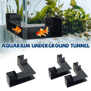 1/2Pcs Shrimp Cave Aquarium Tunnel Corner Aquarium Cave L-Shape Hiding Viewing Tunnel Fish & Shrimp Play Hideout for Fish Tank