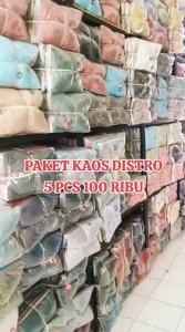 Paket 5 PCS Kaos Pria Terbaru M.L.XL.2XL.3XL
