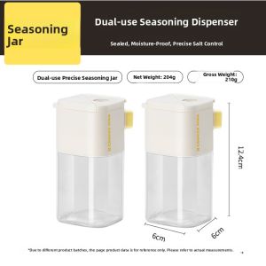 COOKER KING | Moisture-Resistant Sealed Glass Salt Container