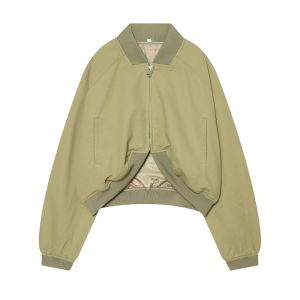 MUJER Varsity Bomber Jackets for Women Zipper Cropped Jacket Woman Outerwears Casual Womens Coats Long Sleeve Womens Jackets