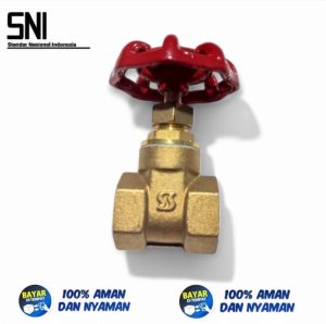 gate Valve Kuningan ukuran 1/2" inch termurah berkualitas 100% baru