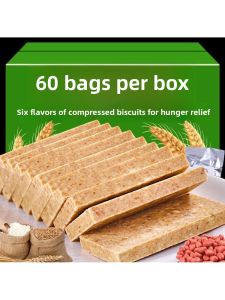 Compressed Cereal Biscuits Outdoor Snacks Anti-Hunger Student Breakfast Whole Box Egg round Biscuits Nutritious Grain Treats
