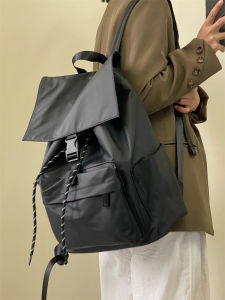 Large Capacity Nylon Drawstring Fitness Backpack Short Trip Durable Water Resistant Computer Bag for Men And Women