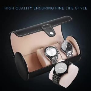 UOSU | Trendy PU Leather Watch Storage Box Display Box Jewelry Storage Box Watch Gift Box Detachable Pillow Watch Roller Frame Solid