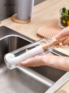 Long Handle Cup Cleaning Brush Tea Cup Washer Milk Bottle Cleaner for Blender Household Kitchen Use Tea Set Ceramic Cup Brush