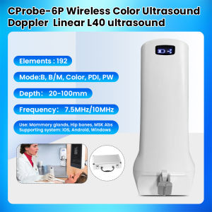 192 Element Wireless Ultrasound Scanner Color Doppler WiFi Ultrasound Scanner for MSK/Superficial Vessels/Anesthesia