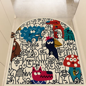 Customizable Leather Entrance Door Mat Anti-Slip Luxury Home Door Mat Easy Clean Dust Removal Machine Washable Rectangle Shape