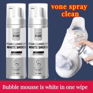 Pembersih Sepatu No-wash Strong Decontamination 💖 Shoe Cleaner for White Shoes White Shoes Cleaner Yellow Stain Remover for Shoes Rubber Shoes Cleaner White Shoe Whitening Cleaner 200ml