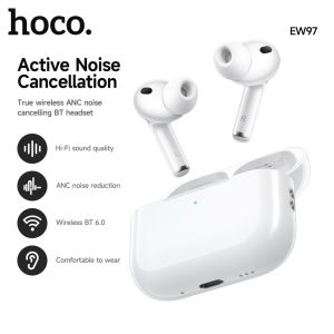 【NEW 】HOCO EW97 TWS True Wireless Headset ANC Noise Reduction Bluetooth Earphone BT5.4 With Mic in-ear Music Sports Headphones For All Smartphone Universal