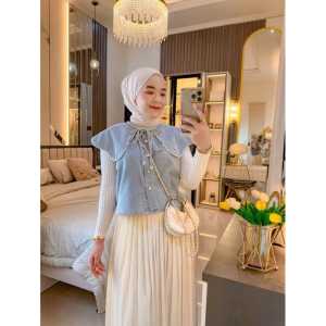 OUTER JEANS WANITA DEWASA KEREN TERBARU