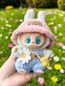Labubu Handmade Vinyl Macaron Party Sitting Doll Clothes Cotton Doll Clothing Polyester Material One-Size-Fits-All