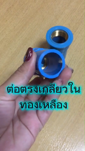 ข้อต่อตรงเกลียวในทองเหลือง แข็งแรง ทนทาน ข้อต่อPVCอย่างดี ประปา ขนาด 1/2 - 3/4 - 1 นิ้ว พร้อมส่ง