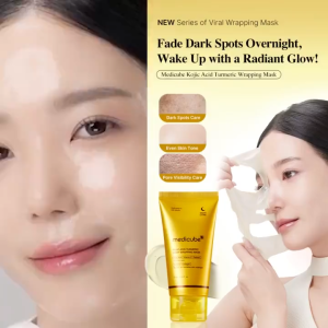 Medicube Kojic Acid Turmeric Night Wrapping Mask 75ml Overnight Wrapping Mask Morning Shed Turmeric Niacinamide Vitamin C
