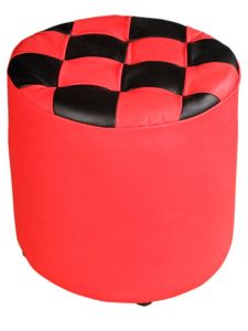 round Leather Stool Shoes Changing Footrest Solid Wood Sofa Squat Living Room Lobby Small Fart Tea Table and Chair For Home Large Leather a Block of Wood Or Stone