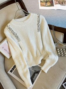 ชุดเสื้อสเวตเตอร์และกระโปรงสองชิ้นสไตล์นักเรียนเกาหลี ชุดแฟชั่นฤดูใบไม้ร่วง 2025 สำหรับผู้หญิง ชุดสูทสุดเก๋