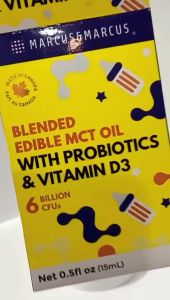 MARCUS & MARCUS PROBIOTICS & VITAMIN D3 DROPS (0M+) [EXP02/2025]