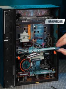 ROKR Ruoke Parallel World Building Blocks 3D 3D Puzzle Model Mechanical Assemble Model Kids Educational Toys for Kids