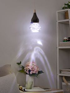 Luxurious Crystal Chandelier Bedroom Bedside Modern Minimalist Living Room Background Wall Light Fixture Aluminum LED Hanging Lamp