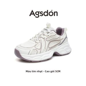 Agsdon | Giày Thể Thao Đế Dày Tăng Chiều Cao Thoáng Khí Mùa Thu