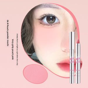 Atmosphere! Blusher Stick Expansion Color Chin Purple Stick Single Highlight Shrink Pen Drying Red Mud Blue Eye Cheek Dual-Use Student