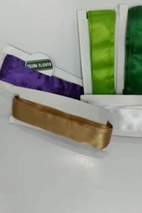 Pita SATIN lebar 2cm warna warni per roll kado hiasan souvenir hampers pita potong