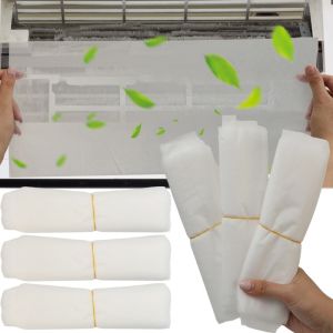 50Pcs Anti-Dust Air Conditioner Vent Filter Cotton Cuttable Network Outlet Cleaning Purification Parts Air Vent Dust Filter Paper Tool