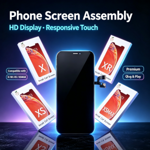 RJ Quality INCELL For iPhone 15 Pro Max LCD For 12 13 14 16 Plus 17 Pro Max XR LCD Display Touch Screen Digitizer Replacement