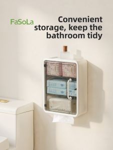 FaSoLa | Wall-mounted No-drilling Tissue Box Storage Rack