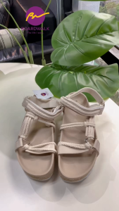 Boardwalk Rusha Ladies Strappy Open Toe Sandals with Drawstring Outsole