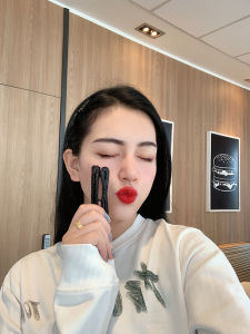 K-style Minimalist Rhinestone Black Hairpin Sweet Duckbill Clip Word Clip Side Shredded Hair Bangs Clip Back Head Hairpin