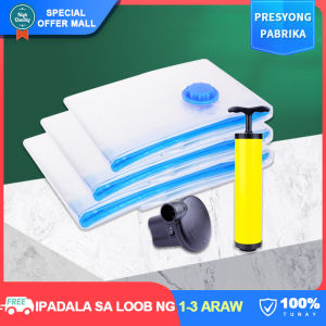 【Moisture-proof】Transparent Vacuum Storage Bags Anti-insects Home Storage Save Space Organizer for Blanket Pillows Clothes Bedding Travel Household Storage Supplies