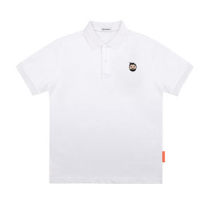 เสื้อโปโลแขนสั้นผ้าฝ้ายแท้ลายปัก MMLABCREW MRMAI สีฟ้าเข้ม ทรงหลวม สำหรับผู้ชาย ฤดูร้อน 2020 เสื้อโปโลคอตตอนแท้