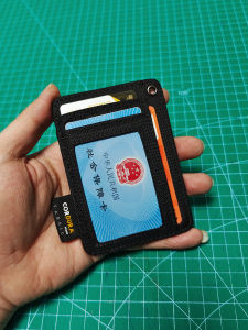 Kadulani Nylon Card Holder Ultra-Thin Mens Driver License Wallet Work ID Badge Pocket Business Card Case Practical Compact