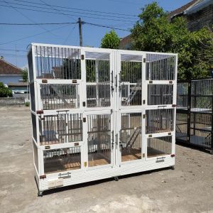 KANDANG KUCING 4 KAMAR JUMBO LENGKAP LAMPU