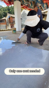 Epoxy Colored Sand Self-Leveling Floor Paint 5kg Indoor/Outdoor Use Waterproof Sunproof Anti-Slip Wear-Resistant Peel Crack Guaranteed 8H Hardness