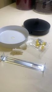 3 Set 1 Lubang Kop Base Plafon Lampu Gantung Fixture Cover Plate