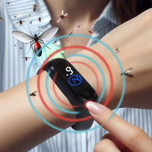 Sports Mosquito Repellent Bracelet - Premium Clear Display Electronic Band for Men & Women