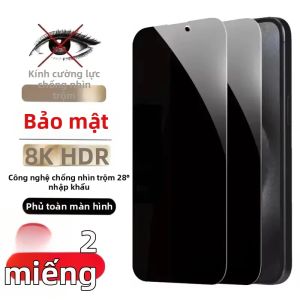1-2 Miếng Dán Bảo Vệ Màn Hình Kính Cường Lực Chống Gián Điệp Cho Redmi Note 15 Pro 5G/14/13/12/11/10/11S 4G/10S - Phim Bảo Vệ Sự Riêng Tư
