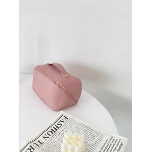 Túi đựng mỹ phẩm khóa chéo da PU cao cấp chống thấm nước mẫu mới CINDY