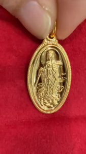 Poh Heng Jewellery 22K Goddess of Mercy Pendant in Yellow Gold[Price By Weight]