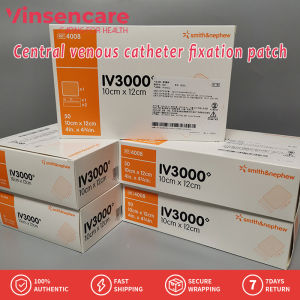 Vinsencare Opsite Post-Op 12cmX10cm Waterproof Dressing/Central Venous Catheter Fixation Patch/IV Catheter Fixation Needle Protection Dressing/IV3000 Transparent Dressing 4008