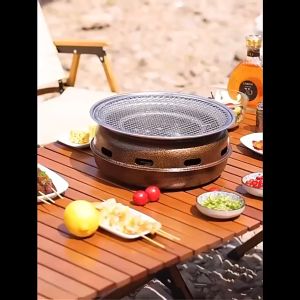 🚩พร้อมส่ง🚩เตาย่างพกพา เตาถ่านย่าง เตาบาร์ยีคิว เตาย่างเกาหลี เตาย่าง