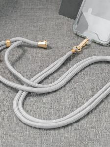 Internet Celebrity Elastic Rubber Hair Band Rope Lanyard Crossbody Adjustable Mobile Phone Rope Halter Exquisite Mobile Phone Lanyard Universal Phone Lanyard