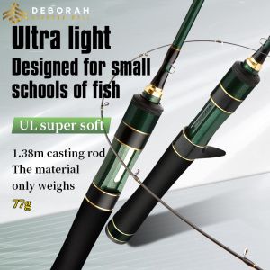 NEW one | Spinning rod |spinning/casting rod| Carbon rod | Action: UL/Fast power |lure:2-7 g| line:1-9 LB | length:1.38M1.5M1.68M1.8M| reel seat | |EVA handle